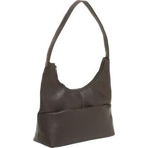 حقيبة يد Le Donne Top Zip Hobo - حقيبة نسائية من جلد البقر الكولومبي Vaquetta