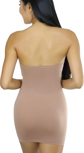 ToBeInStyle Women's Seamless Microfiber Tight Fitting Shapewear Dress in Saudi Arabia