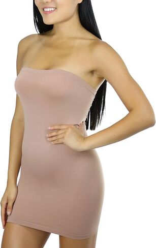 ToBeInStyle Women's Seamless Microfiber Tight Fitting Shapewear Dress in Saudi Arabia