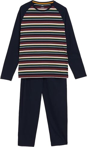 Marks & Spencer Men's Long Sleeve Stripe Pajama Set in Saudi Arabia