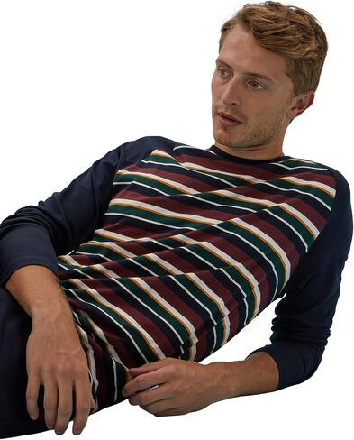 Marks & Spencer Men's Long Sleeve Stripe Pajama Set in Saudi Arabia