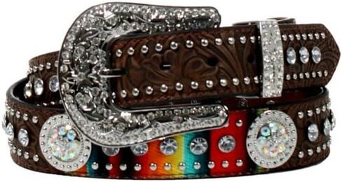 Nocona Ladies Studs Concho Floral Belt in Kuwait
