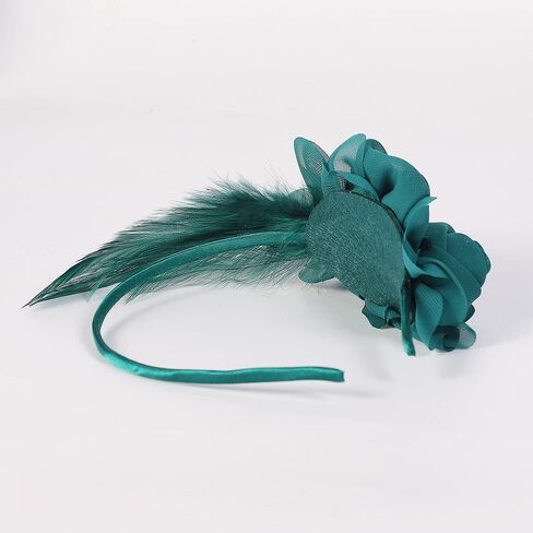 HIMESPORT Women Fascinators with Veil Wedding Hats Mesh Gauze Patchwork Cocktail Party Church Formal Pillbox Hat in Saudi Arabia