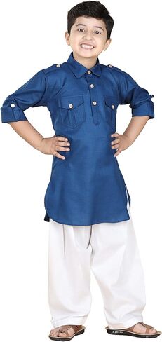 AJ DEZINES® Boys Ethnic Wear Cotton Pathani Suit || Diwali Outfit in Saudi Arabia