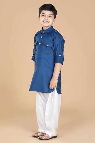 AJ DEZINES® Boys Ethnic Wear Cotton Pathani Suit || Diwali Outfit in Saudi Arabia