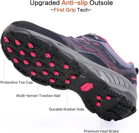 TFO Women's Hiking Shoes Anti-Slip Breathable Sneaker for Outdoor Walking Trekking in Kuwait