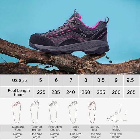 TFO Women's Hiking Shoes Anti-Slip Breathable Sneaker for Outdoor Walking Trekking in Kuwait