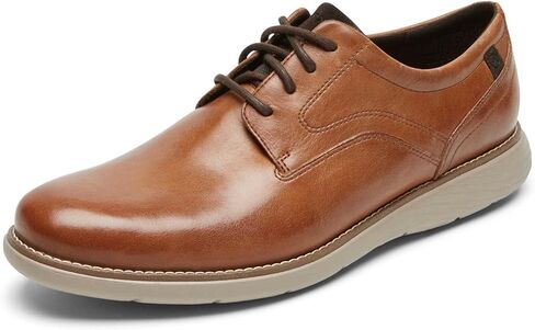 Rockport Men's Garett Plain Toe Oxford, Caramel, 10.5 Wide in Saudi Arabia