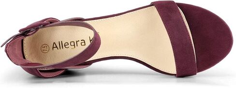 Allegra K Women's Ankle Strap Block Low Heel Sandal in Saudi Arabia