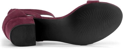 Allegra K Women's Ankle Strap Block Low Heel Sandal in Saudi Arabia