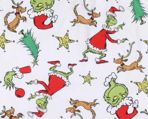 Dr. Seuss The Grinch Allover Festive Max And Grinch Shoulder Crossbody Hobo Bag Adjustable Strap, White, One size in Saudi Arabia