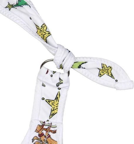 Dr. Seuss The Grinch Allover Festive Max And Grinch Shoulder Crossbody Hobo Bag Adjustable Strap, White, One size in Saudi Arabia