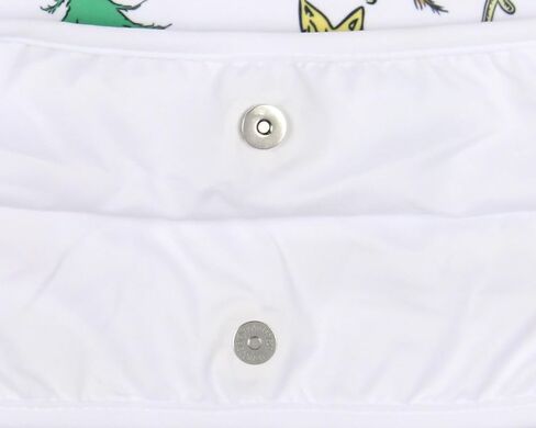 Dr. Seuss The Grinch Allover Festive Max And Grinch Shoulder Crossbody Hobo Bag Adjustable Strap, White, One size in Saudi Arabia