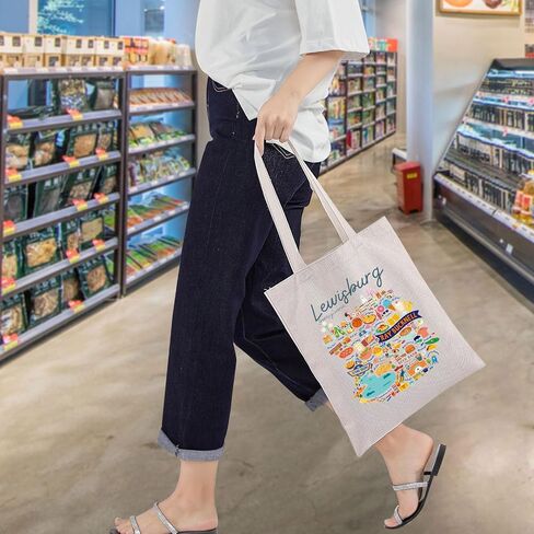WZMPA Pennsylvania Lewisburg Canvas Tote Bag Lewisburg Journey Gift Lewisburg Ray Bucknell Reusable Bag Lewisburg Trip Gift in Saudi Arabia