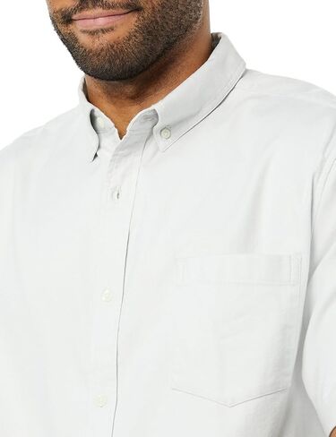 Amazon Essentials Men's Regular-Fit Short Sleeve Stretch Oxford Shirt with Pocket in Saudi Arabia
