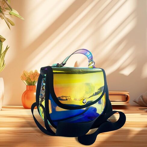TotePrint Holographic Clear Tote Bag Waterproof PVC Handbags for Work,Shopping,Beach,Stadium,Travel,Swim Venue or Concert in Saudi Arabia