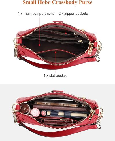 حقائب هوبو صغيرة من الجلد من فوق الأرض للنساء وحقائب كتف ومحفظة كروس in Kuwait