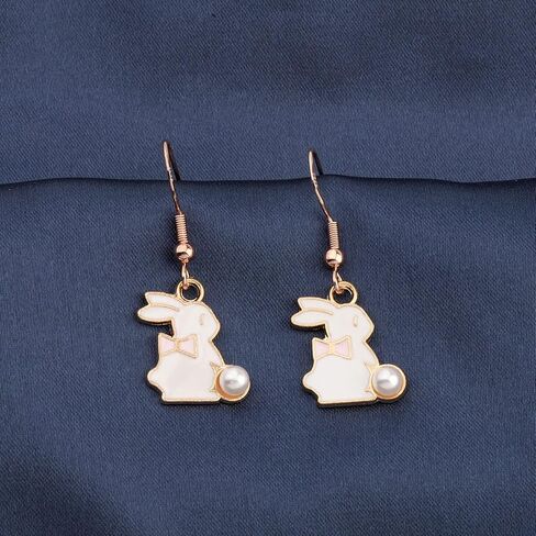 HOLLP Animals Earrings Gifts Octopus Rabbit Panda Flamingo Alpaca Poodle Corgi Snake Pet Paw Earring Animal Loves Gift for Women Girls in Saudi Arabia