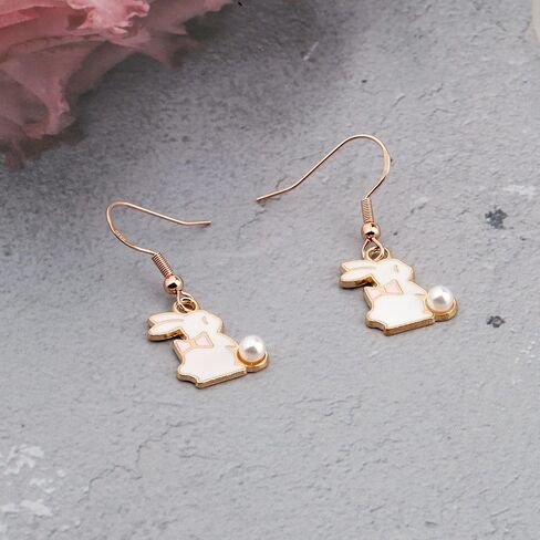 HOLLP Animals Earrings Gifts Octopus Rabbit Panda Flamingo Alpaca Poodle Corgi Snake Pet Paw Earring Animal Loves Gift for Women Girls in Saudi Arabia
