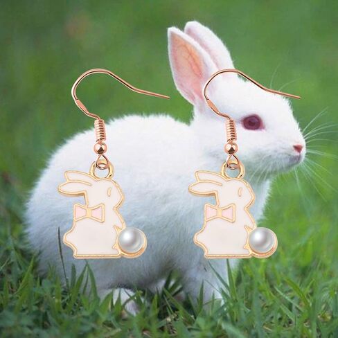 HOLLP Animals Earrings Gifts Octopus Rabbit Panda Flamingo Alpaca Poodle Corgi Snake Pet Paw Earring Animal Loves Gift for Women Girls in Saudi Arabia