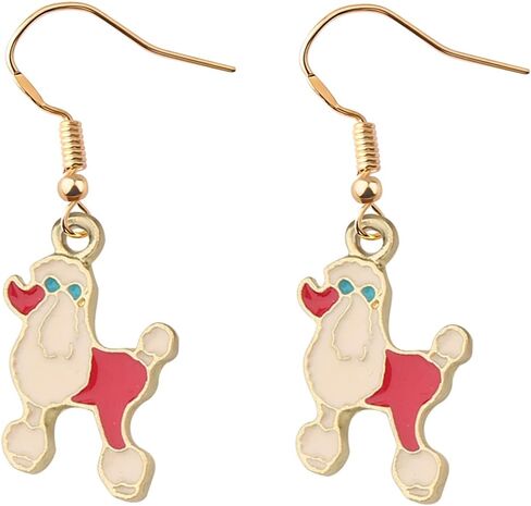 HOLLP Animals Earrings Gifts Octopus Rabbit Panda Flamingo Alpaca Poodle Corgi Snake Pet Paw Earring Animal Loves Gift for Women Girls in Saudi Arabia