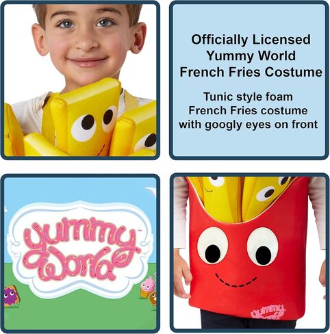 Rubie's Child's Yummy World Large French Fries Costume Top, As Shown, 4T in Saudi Arabia