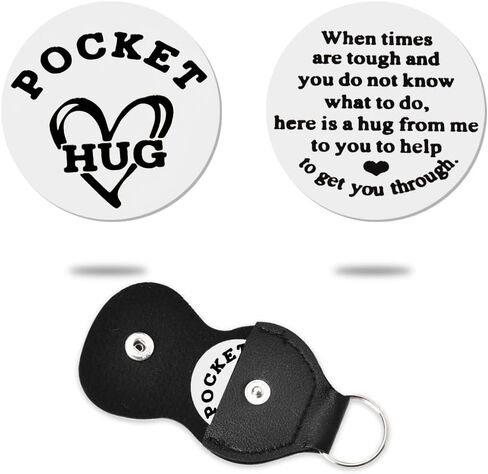 ShiQiao Spl Pocket Hug Token Keychain Coin Gifts for Women Men Boys Girls Friends Birthday Christmas Gifts for Him Her Son in Saudi Arabia
