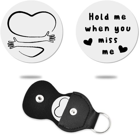 ShiQiao Spl Pocket Hug Token Keychain Coin Gifts for Women Men Boys Girls Friends Birthday Christmas Gifts for Him Her Son in Saudi Arabia