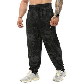 بنطال رياضي فضفاض للرجال مع جيوب، بنطال رياضي فضفاض للتمارين الرياضية في الفصول الأربعة in Kuwait