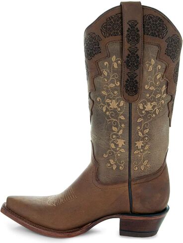 Soto Boots Womens Autumn Gold Embroidered Cowgirl Boots M4003 in Saudi Arabia