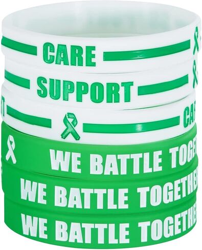BRANDWINLITE Silicone Cancer & Cause Awareness Bracelets with Saying We Battle Together, Ribbon Icon with Saying Care and Support,Gift for Patients, Survivors, Family and Friends in Saudi Arabia