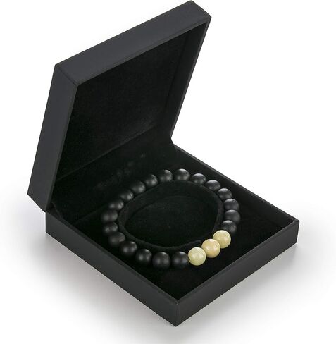 Amber Culture Amber Bead Stretch Bracelet - Certified Handmade Natural Baltic Dark Cherry Charm Bangle Unisex Adult in a Gift Box in Saudi Arabia