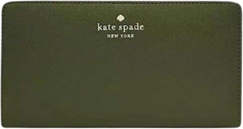 Kate Spade New York Dana Large Slim Bifold Wallet (Enchanted Green) in Saudi Arabia