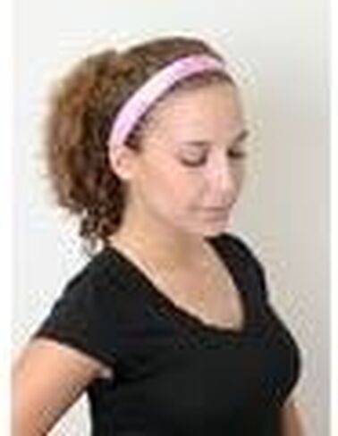 عصابة رأس للفتيات من Sweaty Bands - عصابة شعر الأميرة مبطنة بالمخمل غير قابلة للانزلاق - Crown Me Pink in Saudi Arabia