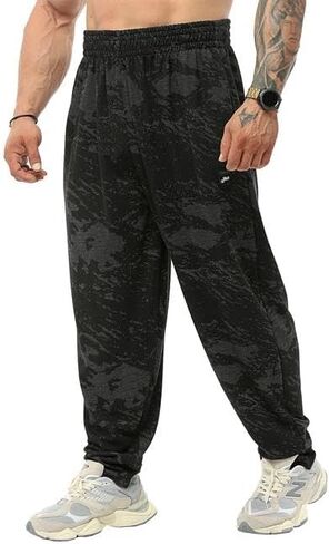 بنطال رياضي فضفاض للرجال مع جيوب، بنطال رياضي فضفاض للتمارين الرياضية في الفصول الأربعة in Kuwait