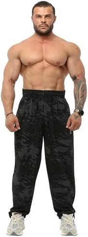 بنطال رياضي فضفاض للرجال مع جيوب، بنطال رياضي فضفاض للتمارين الرياضية في الفصول الأربعة in Kuwait