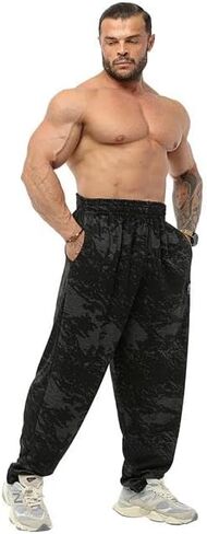 بنطال رياضي فضفاض للرجال مع جيوب، بنطال رياضي فضفاض للتمارين الرياضية في الفصول الأربعة in Kuwait
