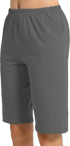 Chamllymers Womens Pajama Bottoms Soft Cotton Shorts with Pockets in Saudi Arabia