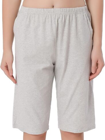 Chamllymers Womens Pajama Bottoms Soft Cotton Shorts with Pockets in Saudi Arabia