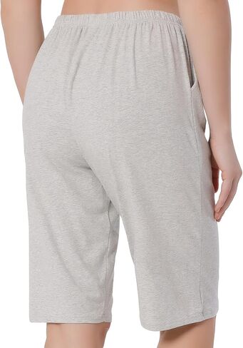 Chamllymers Womens Pajama Bottoms Soft Cotton Shorts with Pockets in Saudi Arabia