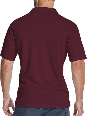 5 Pack Pocket Polo Shirts for Men Cool Dri Short Sleeve Athletic Performance Work Shirts Casual in Saudi Arabia