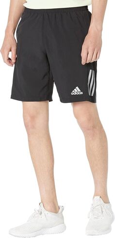 adidas Men's Standard Own The Run Shorts, Black/Reflective Silver, Large in Saudi Arabia
