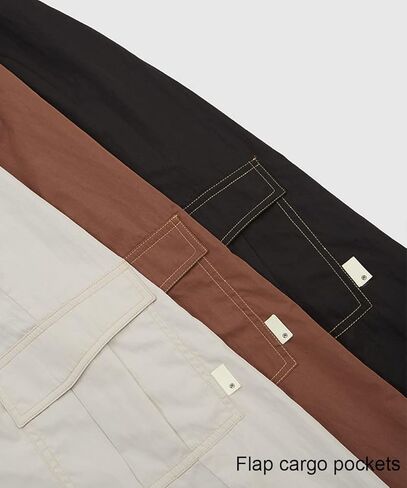 KGYA Men's Baggy Loose Fit Cargo Pants Oversized Drawstring Elastic Waistband Adjustable Cuffs Lightweight Streetwear in Kuwait