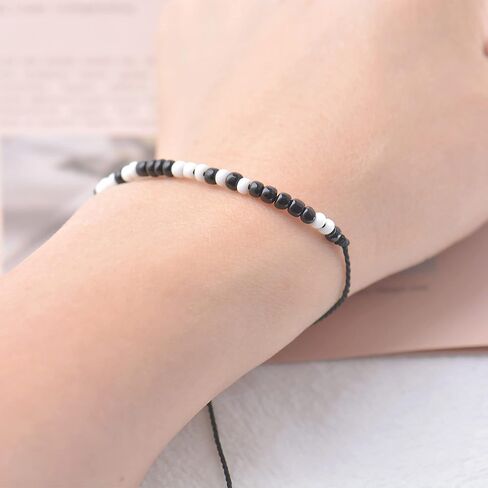 Beusoulover أفضل صديق أساور للأزواج، أساور مطابقة لرمز مورس لها/لها، الصداقة، هدايا الأخت للزوجين BFF in Kuwait