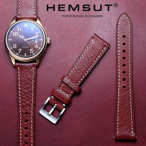 torbollo Leather Watch Band for Men Women, Soft Top Grain Quick Release Watch Strap 18 20 22mm Replacement Vintage Watch Wrap in Saudi Arabia
