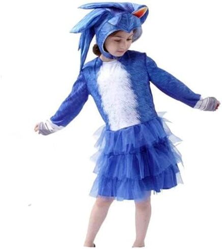 Nezababy القنفذ فستان مُصمم حسب الطلب الفتيات الكرتون توتو تنورة القبعات الأولاد بذلة قفازات أغطية الرأس الزي in Kuwait