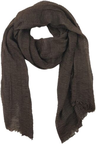 Belsen Classic Cotton Blend Crinkle Soft Lightweight Scarf Wrap Shawl in Saudi Arabia