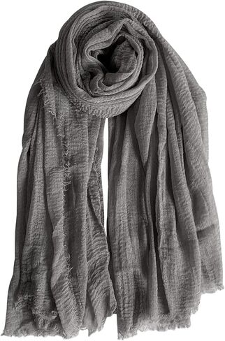 Belsen Classic Cotton Blend Crinkle Soft Lightweight Scarf Wrap Shawl in Saudi Arabia