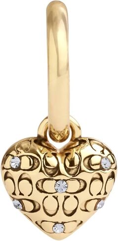 COACH Womens Signature Quilted Heart Huggies in Saudi Arabia
