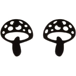 Cute Mushroom Stud Earrings for Women Teen Girls Stainless Steel Cartilage Piercing Small Studs Earring Minimalist Jewelry Gifts Birthday in Saudi Arabia